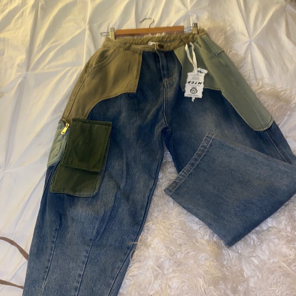 Denim Ankle pants ( boyfriend fit )